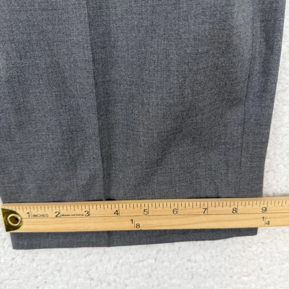Brooks Brothers 346 Dress Pants Mens 38x32 Gray Classic Fit Wool Office Wear